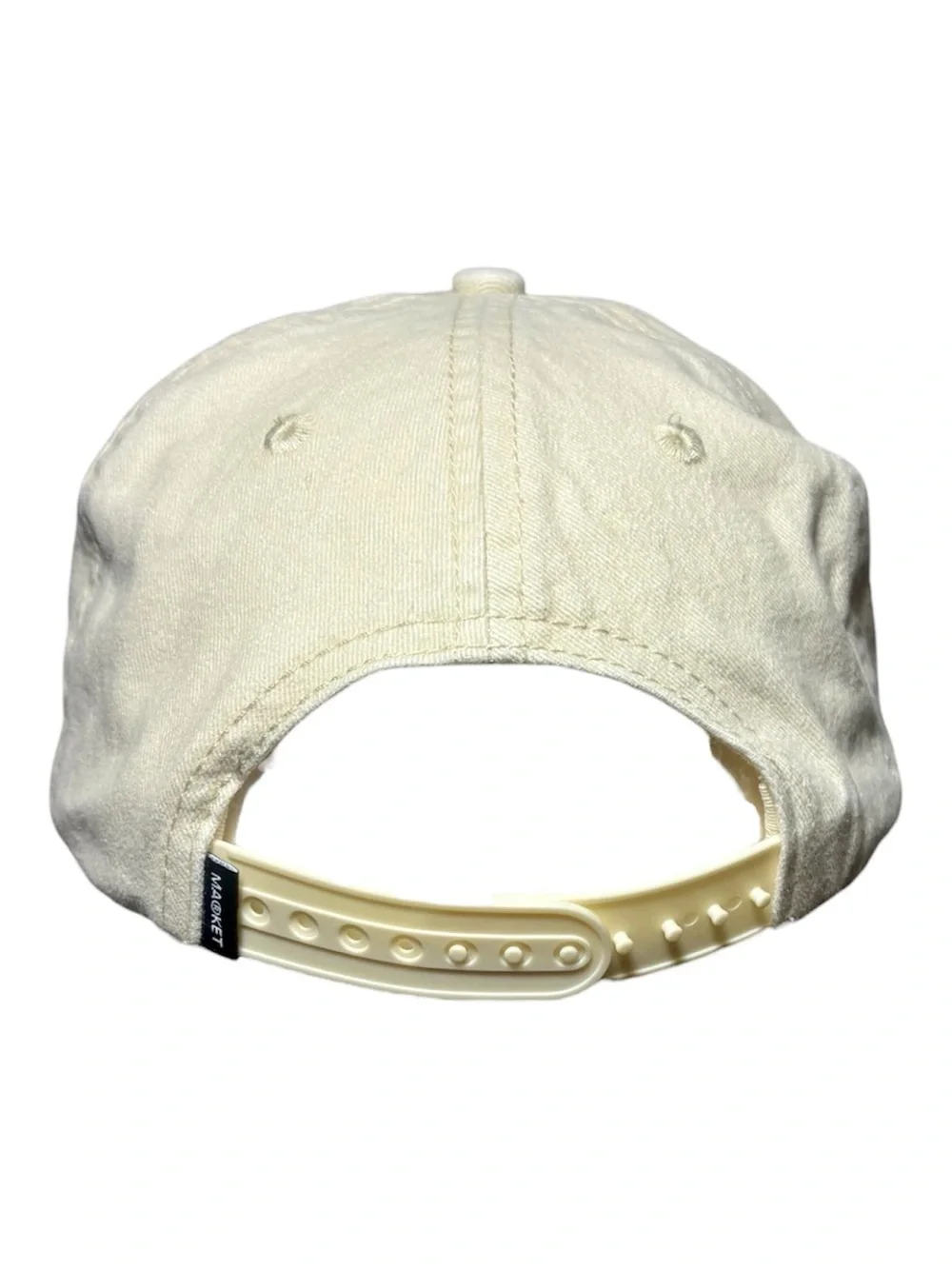MARKET STUDIOS Off-White Unisex Needlepoint 5 Strapback Cap